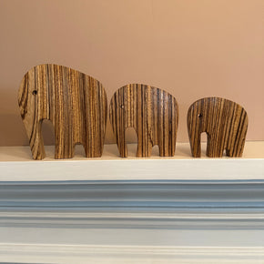Mid-Century Modern Elephants Set of 3